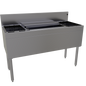 Glastender CBA-48-CP10 48" Underbar Ice Bin / Cocktail Station