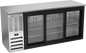 Beverage-Air BBN72HC-GS-S 72" Glass Door Back Bar Cooler