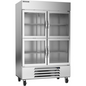 Beverage-Air HBR49HC-1-HG 52" 2 Section Glass Door Reach-In Refrigerator
