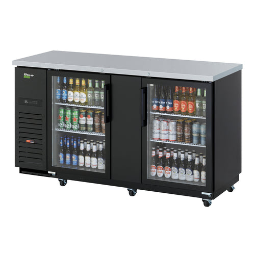 Turbo Air TBB-3SGD-N 69" Glass Door Back Bar Cooler