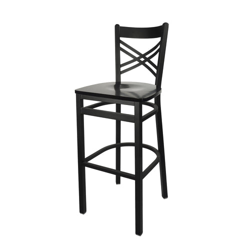 BFM Seating 2130B-SB W 17 1/2" Barstool