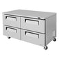Turbo Air TUR-60SD-D4-N 60 1/4" Undercounter Refrigerator