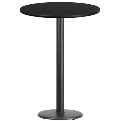 Flash Furniture XU-RD-30-BLKTB-TR18B-GG Dining Table