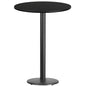Flash Furniture XU-RD-30-BLKTB-TR18B-GG Dining Table