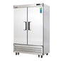 Everest EBSR2 49 5/8" 2 Section Solid Door Reach-In Refrigerator