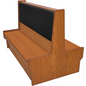 Oak Street SHEP-4842-DBL-WSUB 48" Booth