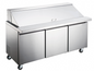 Entree EMST70X-SI 70 3/8" Mega Top Sandwich / Salad Prep Table