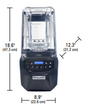 Hamilton Beach HBH855-CE 8 7/8" Blender