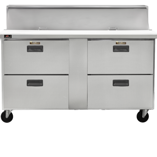 Traulsen CLPT-6016-DW 60 1/2" 4 Drawer 16 Pan Sandwich / Salad Prep Table