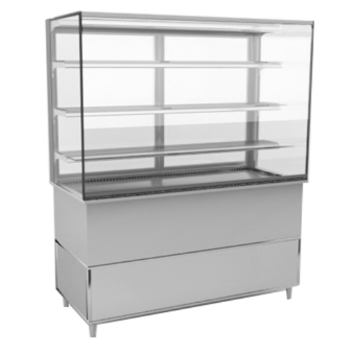 RPI VICD4-34-R-SQ-SC-INS 57 1/8" Refrigerated Display Case