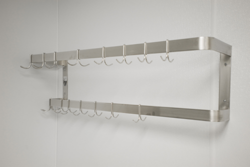 Winholt SSWMPR-8416-D 16" Wall-Mounted Pot Rack