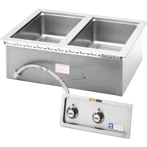 APW Wyott HFW-2S 29 1/2" Electric Drop-In Food Well