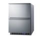 Summit FF642D 23 5/8" Solid Door Undercounter Refrigerator