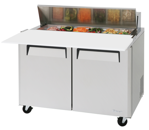 Turbo Air MST-48-12-N 48 1/4" 2 Doors 12 Pan Sandwich / Salad Prep Table
