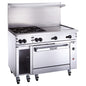 Vulcan 48S-2B36G 48" 2 Burner Gas Restaurant Range