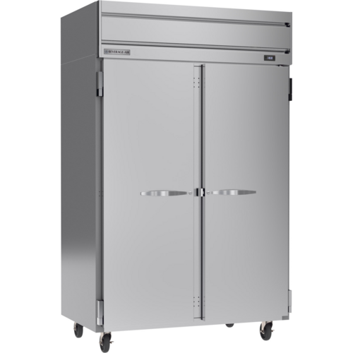 Beverage-Air HF2HC-1S 52" 2 Section Solid Door Reach-In Freezer
