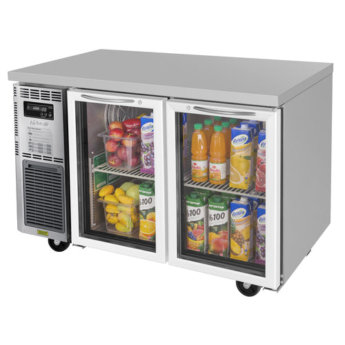 Turbo Air JUR-48-G-N 47 1/4" Glass Door Undercounter Refrigerator