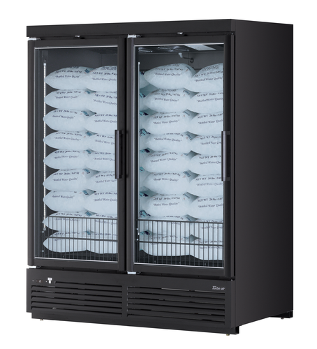 Turbo Air TJMI-55SDW(B)-N 65 1/8" Glass Door Ice Merchandiser
