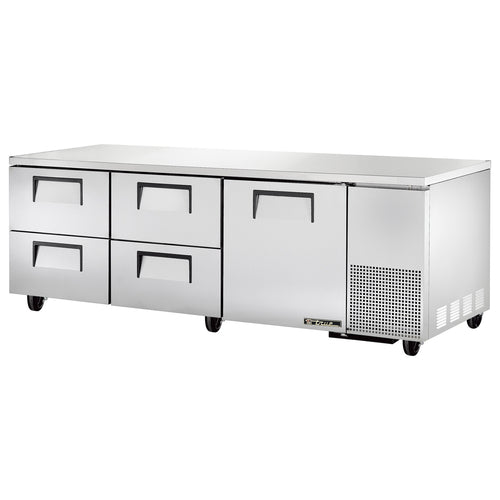 True TUC-93D-4-HC 93 1/4" Solid Door Undercounter Refrigerator
