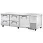 True TUC-93D-4-HC 93 1/4" Solid Door Undercounter Refrigerator