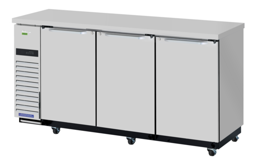 Turbo Air TBB-24-72SSD-N6 73 1/8" Solid Door Back Bar Cooler