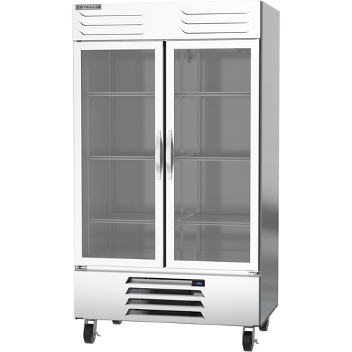 Beverage-Air FB44HC-1G 47" 2 Section Glass Door Reach-In Freezer