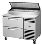 True TPP-AT-44D-2-HC~SPEC3~HGTP 44 5/8" 2 Drawer Pizza Prep Table