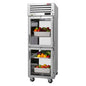 Turbo Air PRO-26-2R-GS-PT-N(-L)(-RL) 28 3/4" 1 Section Solid & Glass Door Pass-Thru Refrigerator
