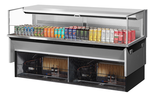 Turbo Air TOM-72L-UF-S-1SI-N 71 3/8" Refrigerated Display Case