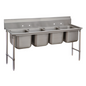 Advance Tabco 9-84-80 98 1/4" Compartment Sink