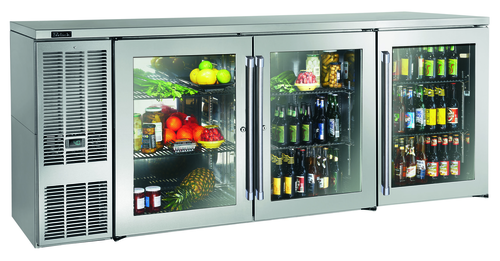 Perlick BBS84-SG-L-STK 84" Solid Door Back Bar Cooler