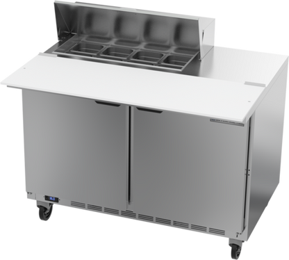 Beverage-Air SPE48HC-08C 48" 2 Doors 9 Pan Sandwich / Salad Prep Table