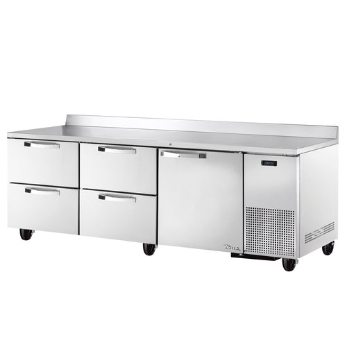 True TWT-93D-4-HC~SPEC3 93 1/4" 1 Door Worktop Refrigerator