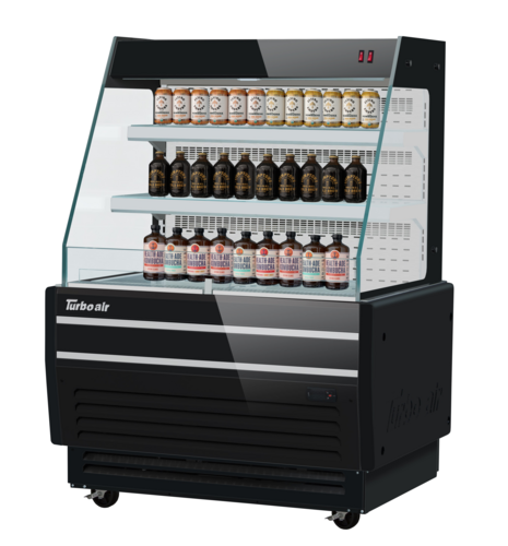 Turbo Air TBA37-50N-W(B) 37" Open Air Merchandiser