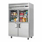 Everest EGSH4 49 5/8" 2 Section Solid & Glass Door Reach-In Refrigerator