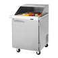Turbo Air PST-28-12-N-SL 27 1/2" 1 Door 12 Pan Mega Top Sandwich / Salad Prep Table