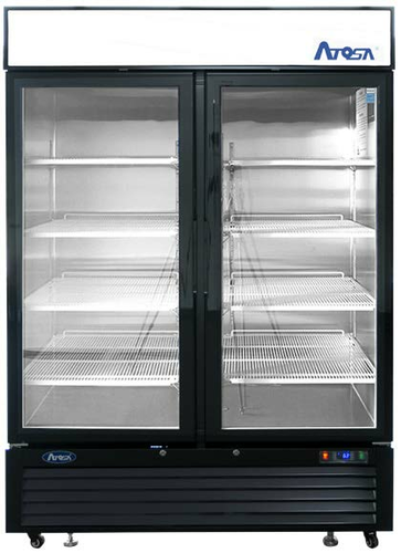 Atosa MCF8723GR 54 3/8" 2 Section Refrigerated Merchandiser