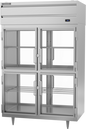 Beverage-Air PRD2HC-1BHG 52 1/8" 2 Section Glass Door Pass-Thru Refrigerator