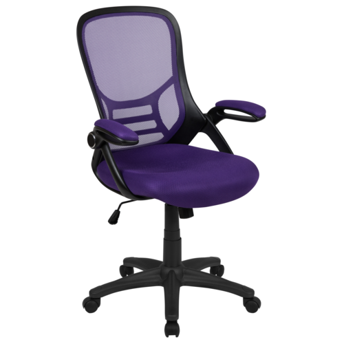 Flash Furniture HL-0016-1-BK-PUR-GG 26 1/2" Dining Chair