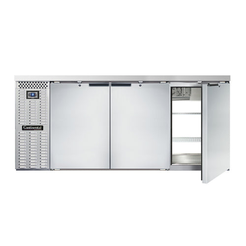 Continental Refrigerator BB79SNSSPT 79" Solid Door Back Bar Cooler