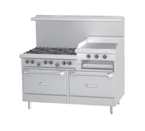 Garland U60-6R24RS 60" Gas Restaurant Range