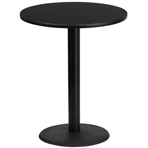 Flash Furniture XU-RD-36-BLKTB-TR24B-GG Dining Table