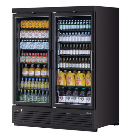Turbo Air TJMR-55SDW(B)-N 65 1/8" 2 Section Refrigerated Merchandiser