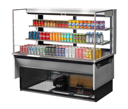 Turbo Air TOM-60L-UFD-S-3SI-N 59 7/8" Refrigerated Display Case