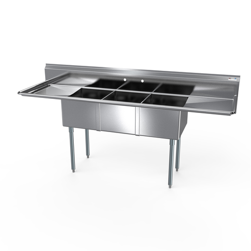 NBR 3SG-141612LR12 66" Compartment Sink