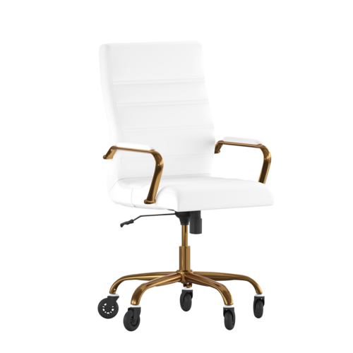 Flash Furniture GO-2286H-WH-GLD-RLB-GG 26" Dining Chair