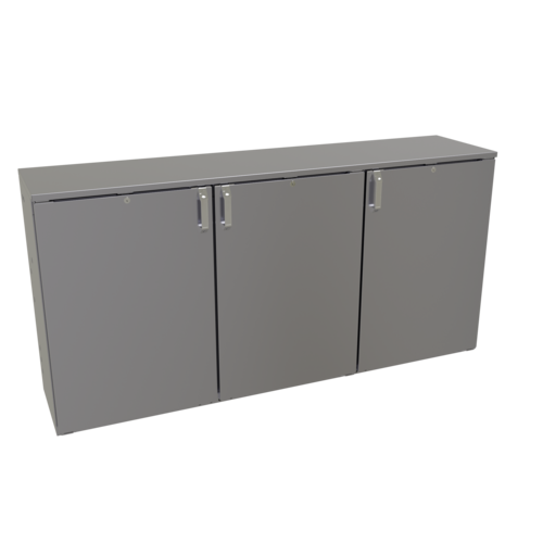 Glastender CS1RB72 72" Solid Door Back Bar Cooler