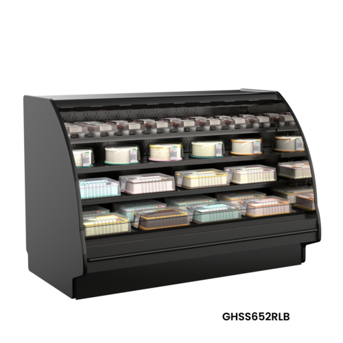 Structural Concepts GHSS1252RLB (CURVED) 148 1/2" Refrigerated Display Case