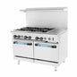 Turbo Air TARG-6B12G 48" 6 Burner Gas Restaurant Range