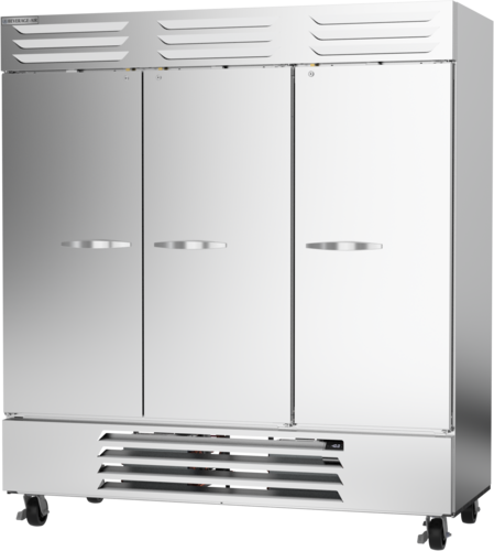Beverage-Air FB72HC-1S 75" 3 Section Solid Door Reach-In Freezer